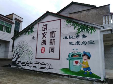 东山墙绘是现在流行的墙体广告